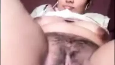 Spontaneous striptease for stranger who pays to jerk off to Desi mom