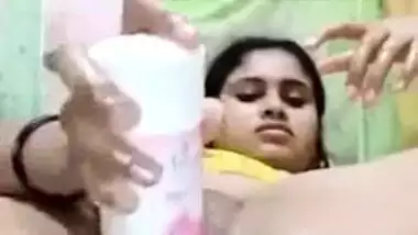 Sexy south indian wife masturbating with bottle