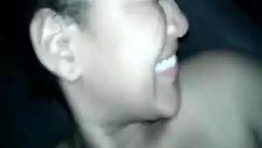 Shy babe riding cock
