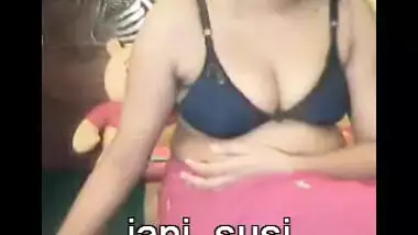 Indian men filming her newly married wife in...