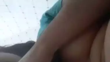 Desi girl self shot naked pussy rubbing and boobs show