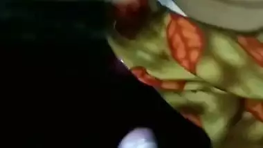 Punjaban gives an Indian blowjob with a condom on