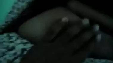 Desi wife in saree boobs press