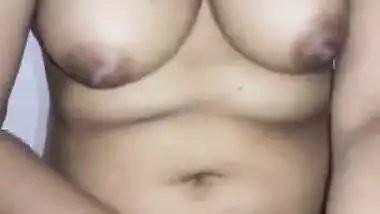 Big boobs desi wife hand job top on the hubby