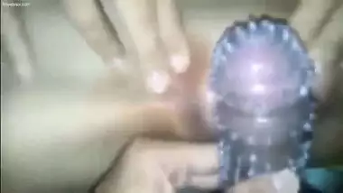 Indian cute teen girl fucked by her boyfriend with peculiar condom