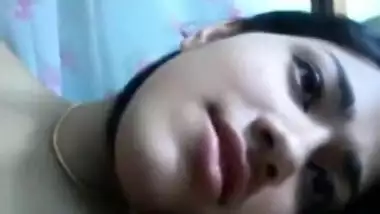 Sexy desi girl stroking her brother’s small penis