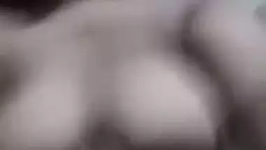Chubby Bengali MILF shows her saggy XXX tits in front of camera