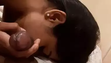 Prime day deal of hot blowjob by sexy Indian girlfriend